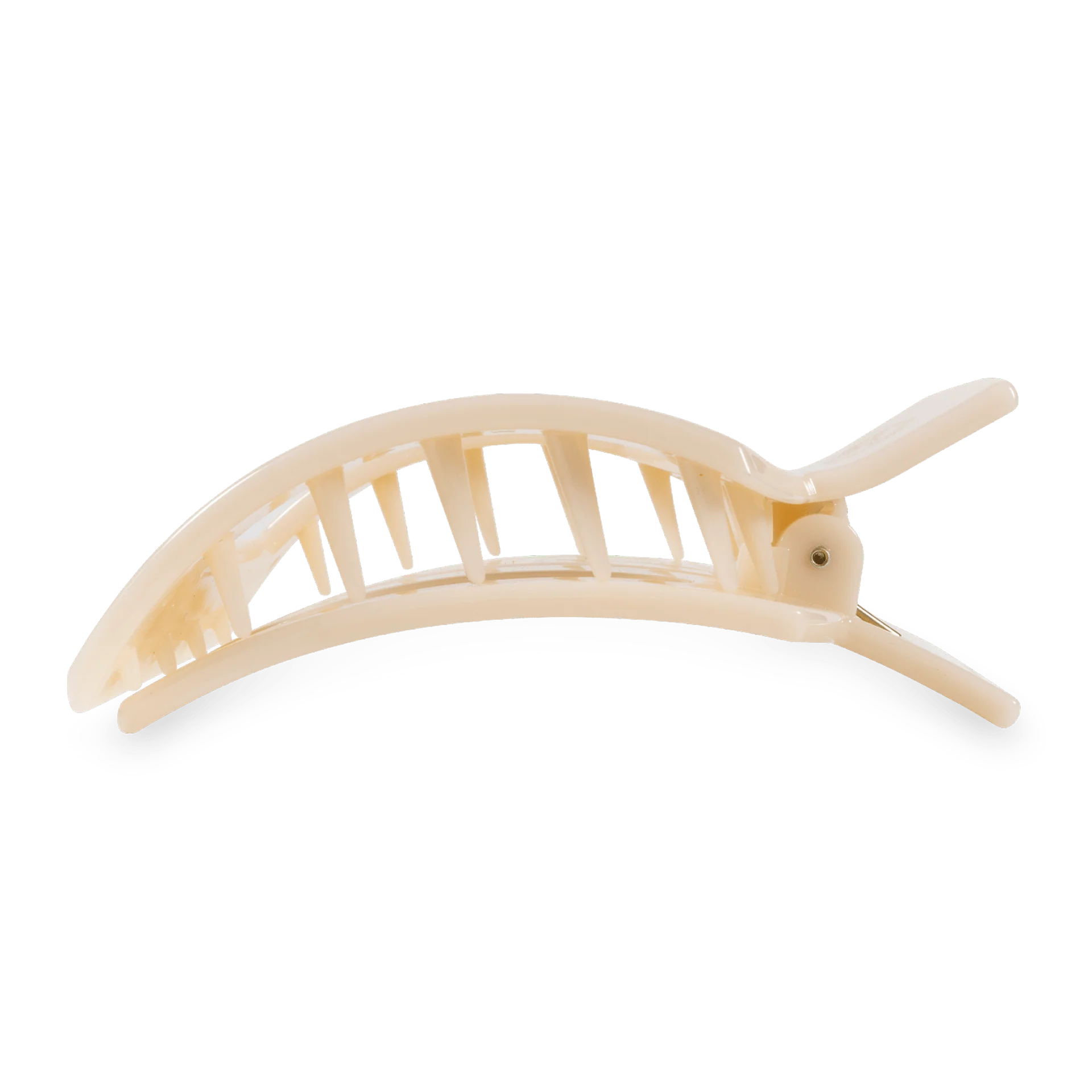 Almond Beige Large Flat Square Hair Clip - Image 3
