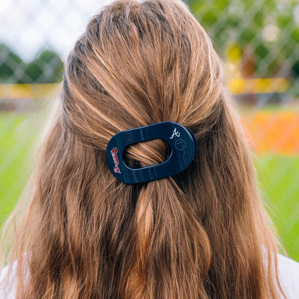 Atlanta Braves Small Flat Round Hair Clip - Image 4