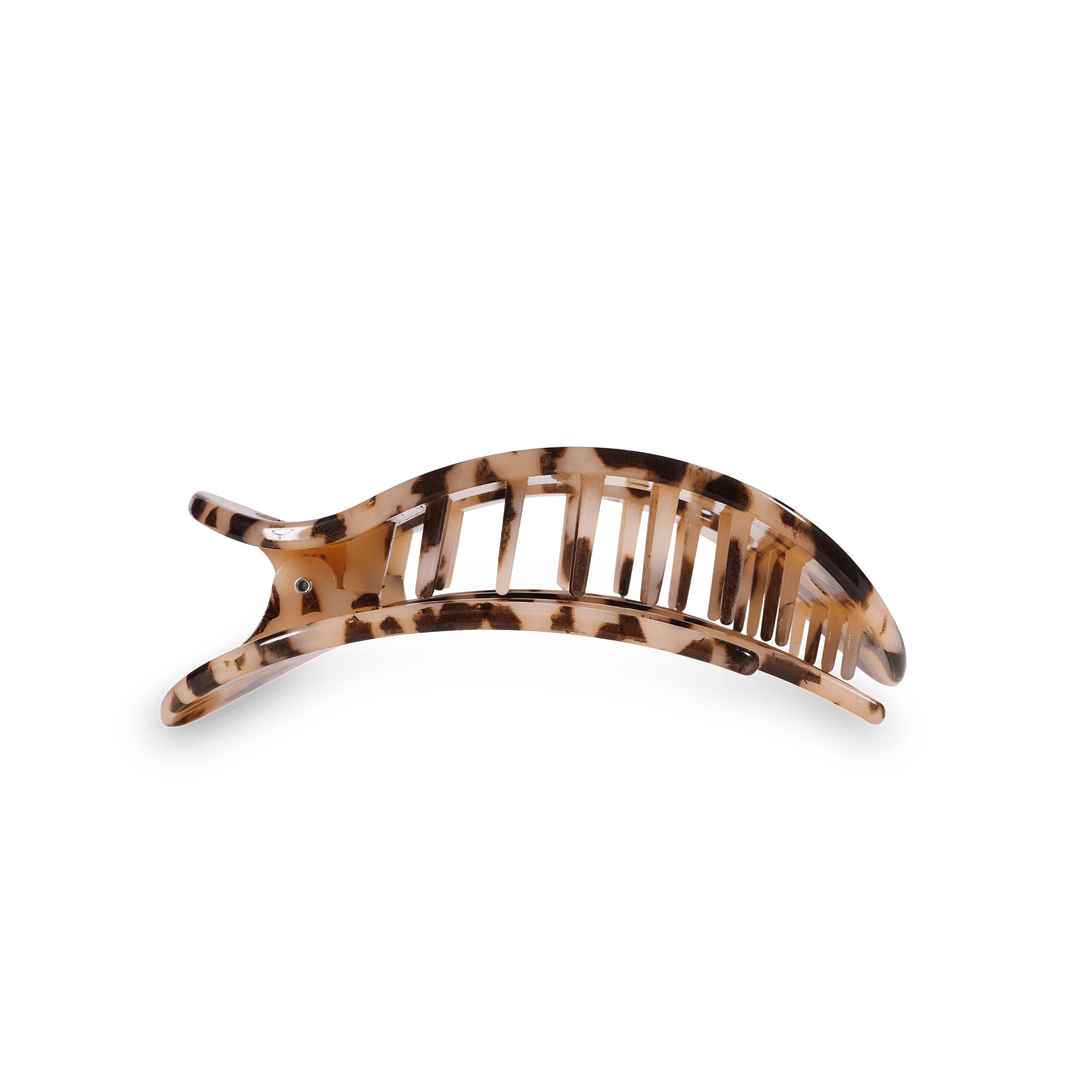 Blonde Tortoise Medium Flat Round Hair Clip - Image 3