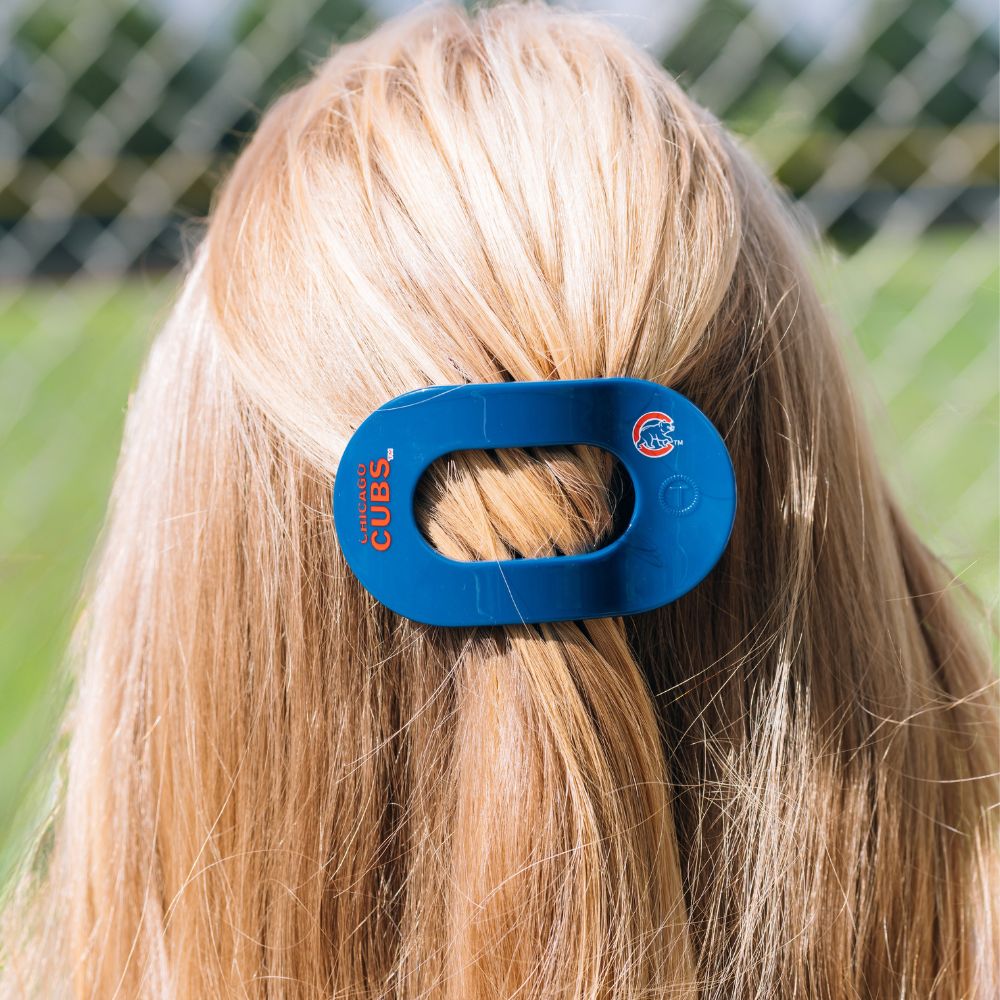 Chicago Cubs Medium Flat Round Hair Clip - Image 4