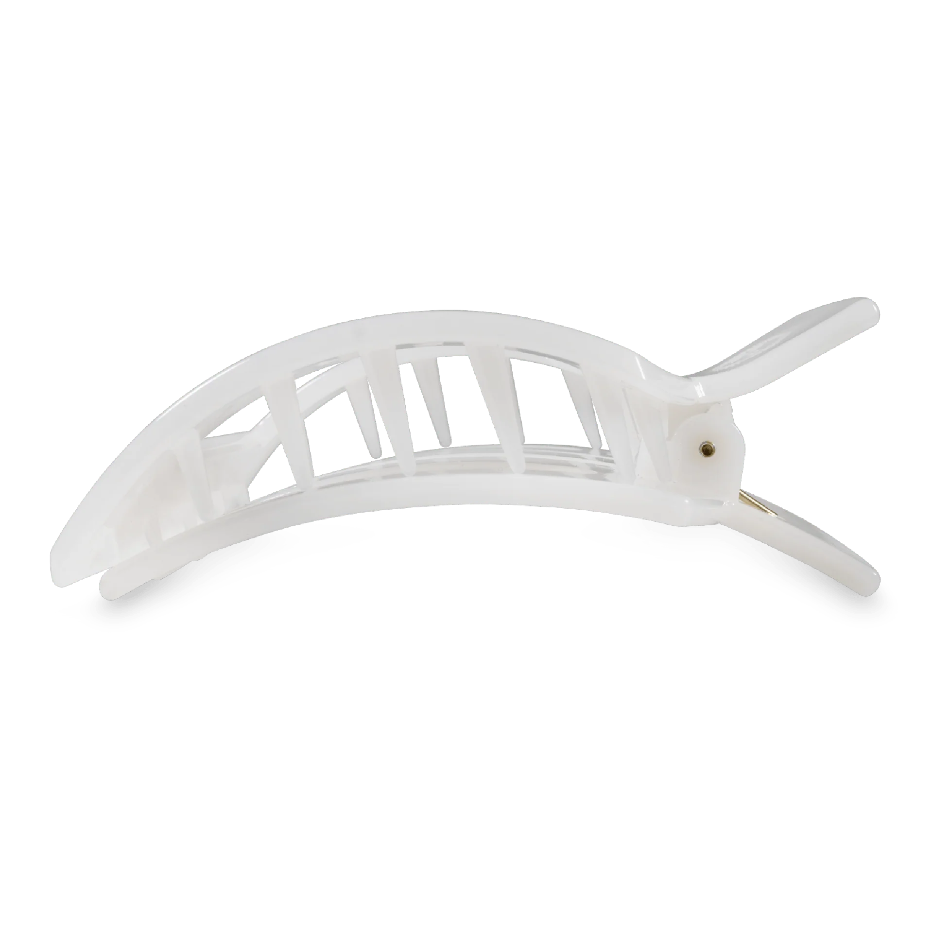 Coconut White Large Flat Square Hair Clip - Image 3