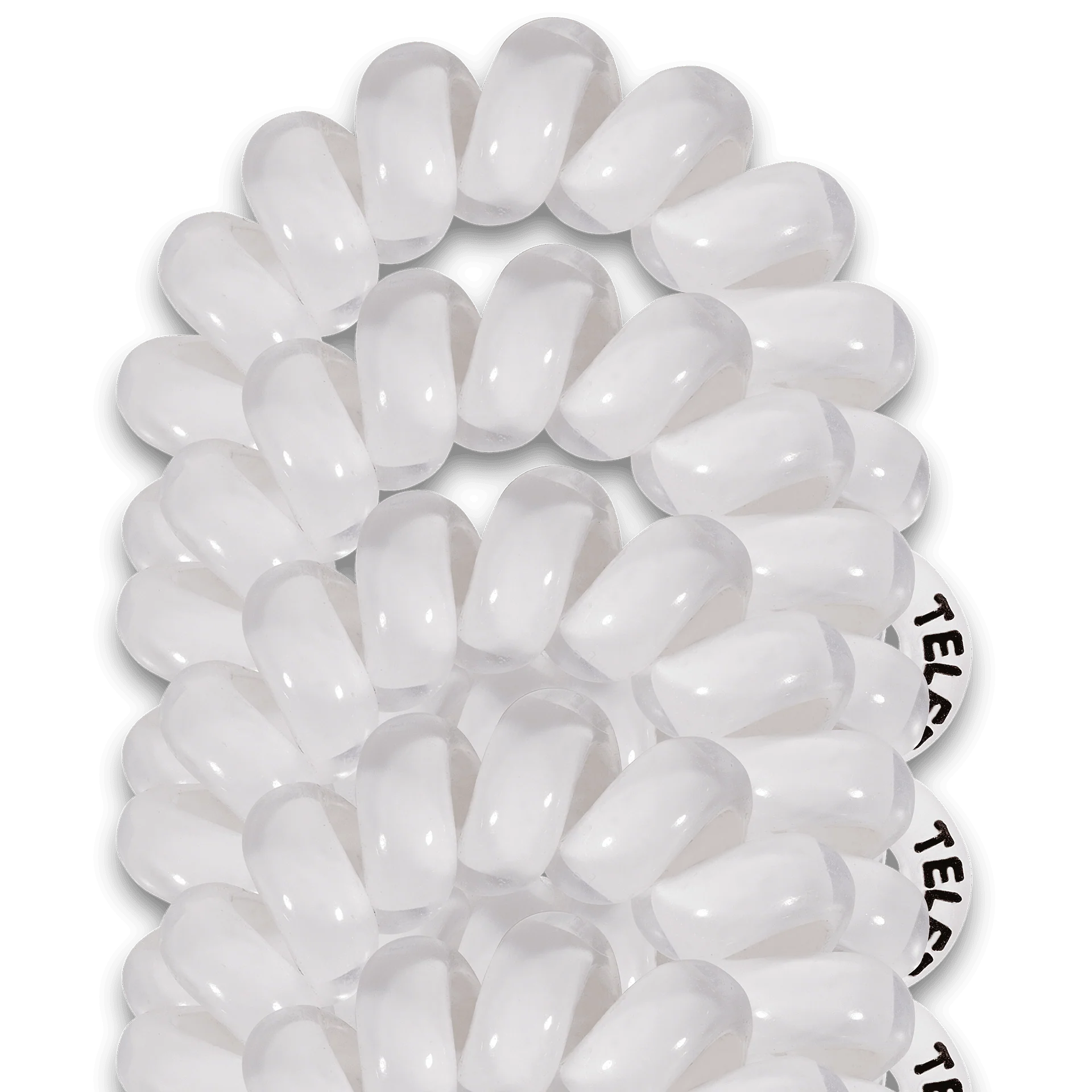 Coconut White Tiny Hair Ties - Image 3