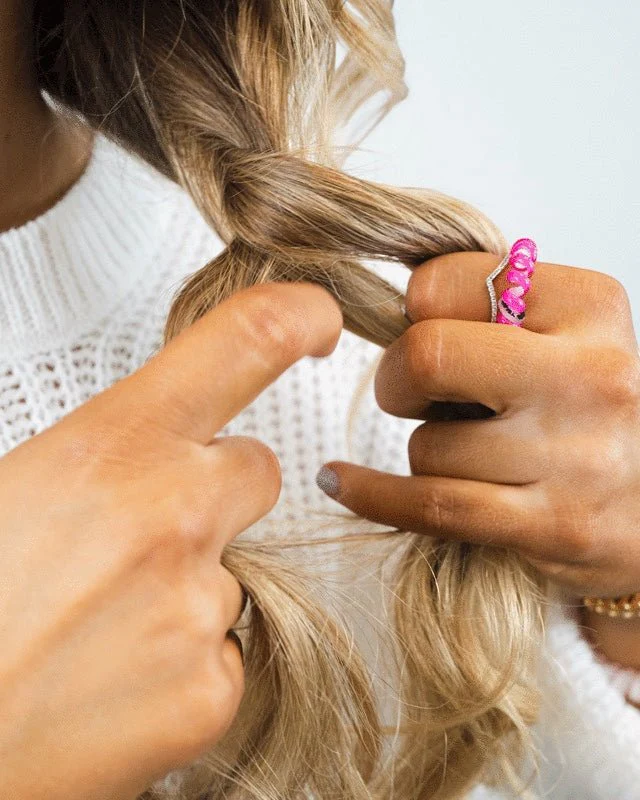 Coconut White Tiny Hair Ties - Image 6