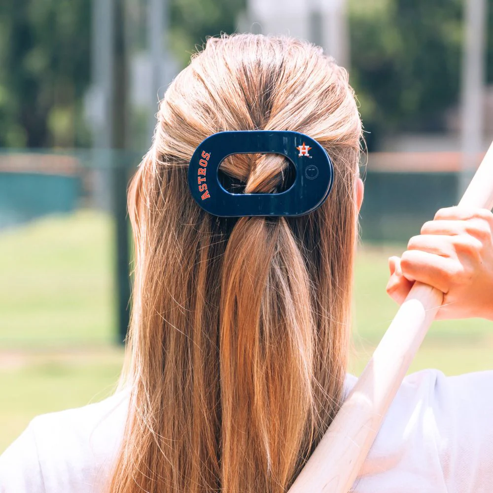 Houston Astros Medium Flat Round Hair Clip - Image 4