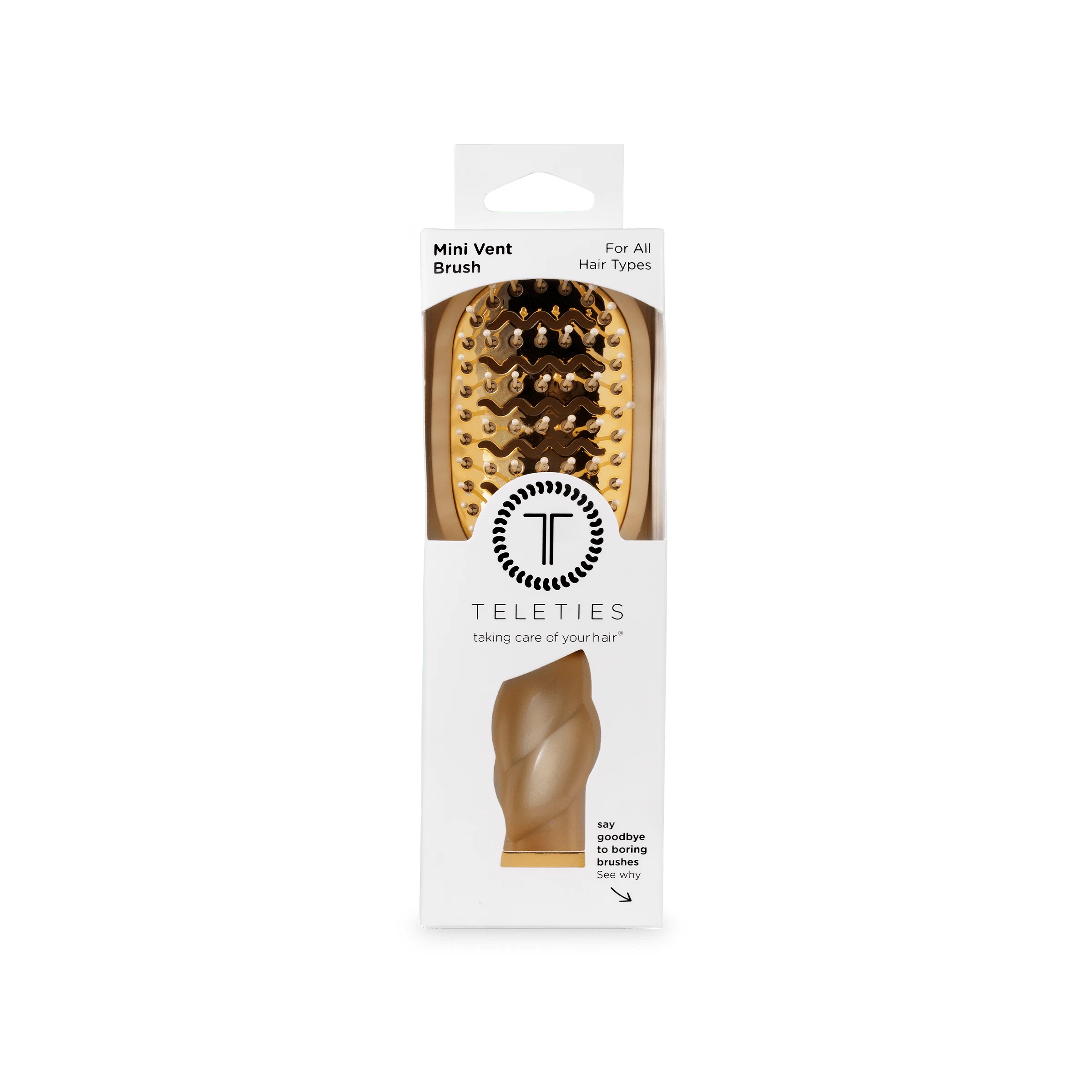 Mini Vented Hair Brush - Tan - Image 10