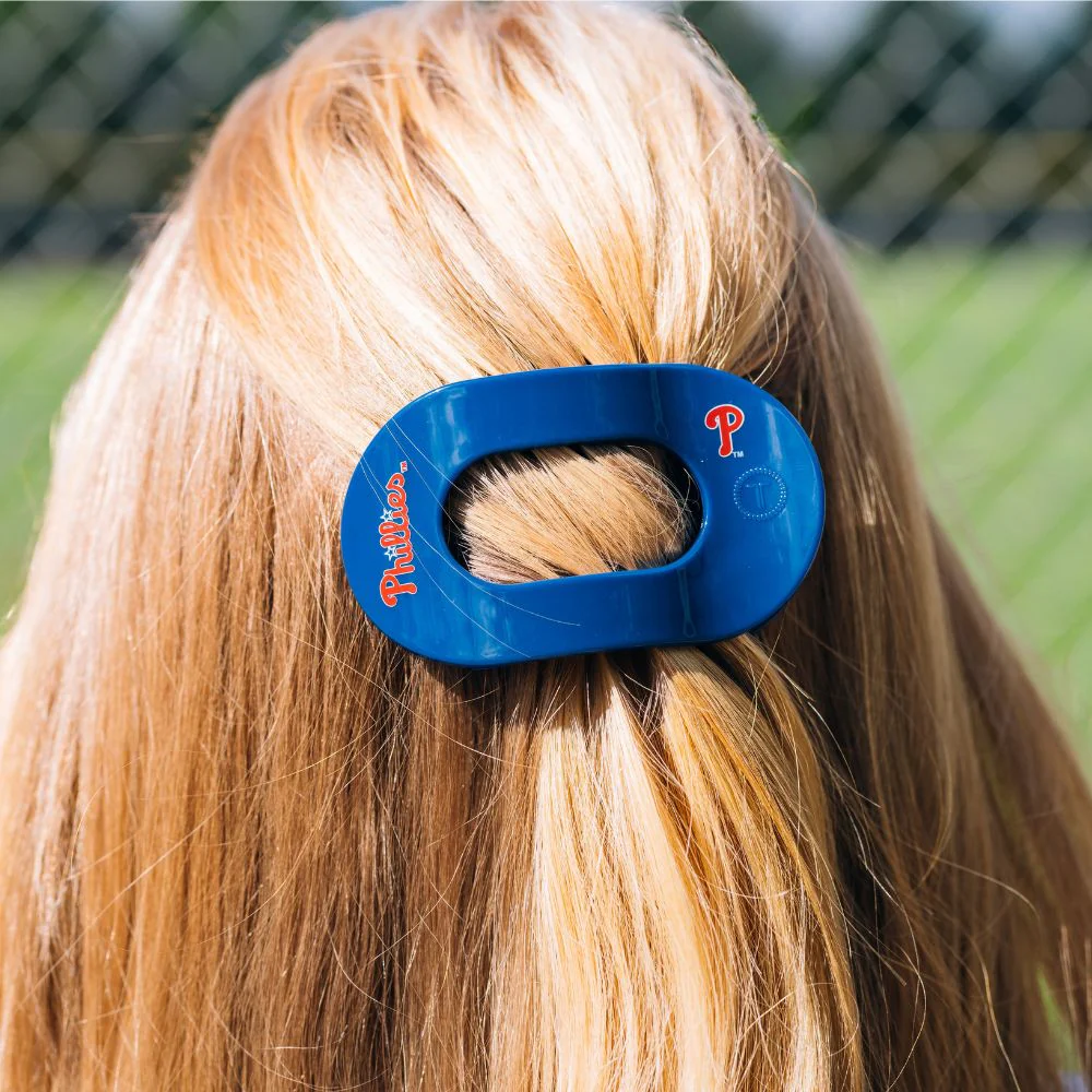 Philadelphia Phillies Medium Flat Round Hair Clip - Image 4