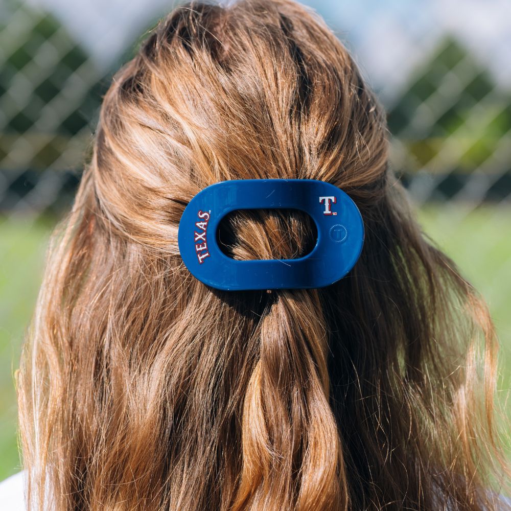 Texas Rangers Medium Flat Round Hair Clip - Image 4