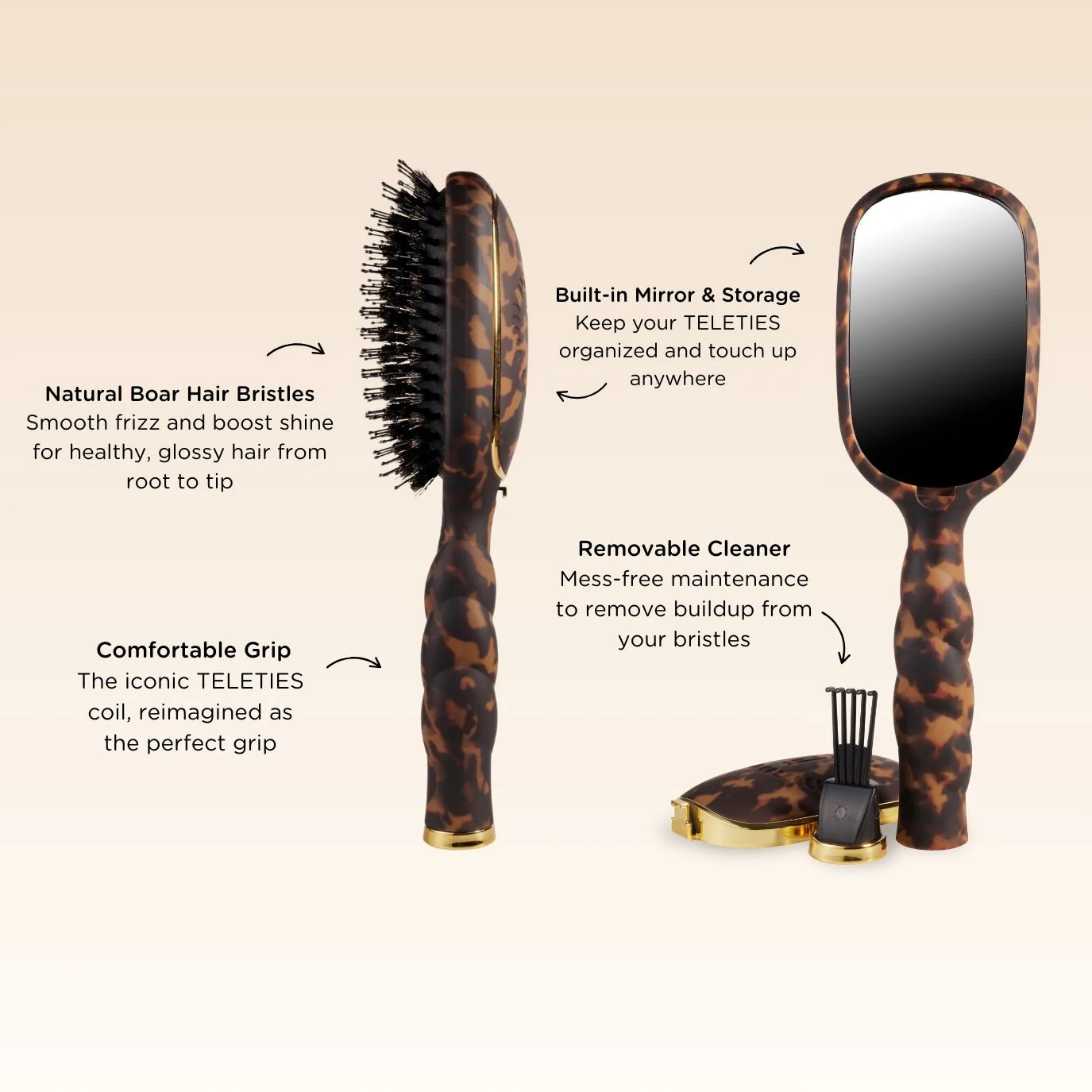 Tortoise Hair Brush Bundle - Image 3