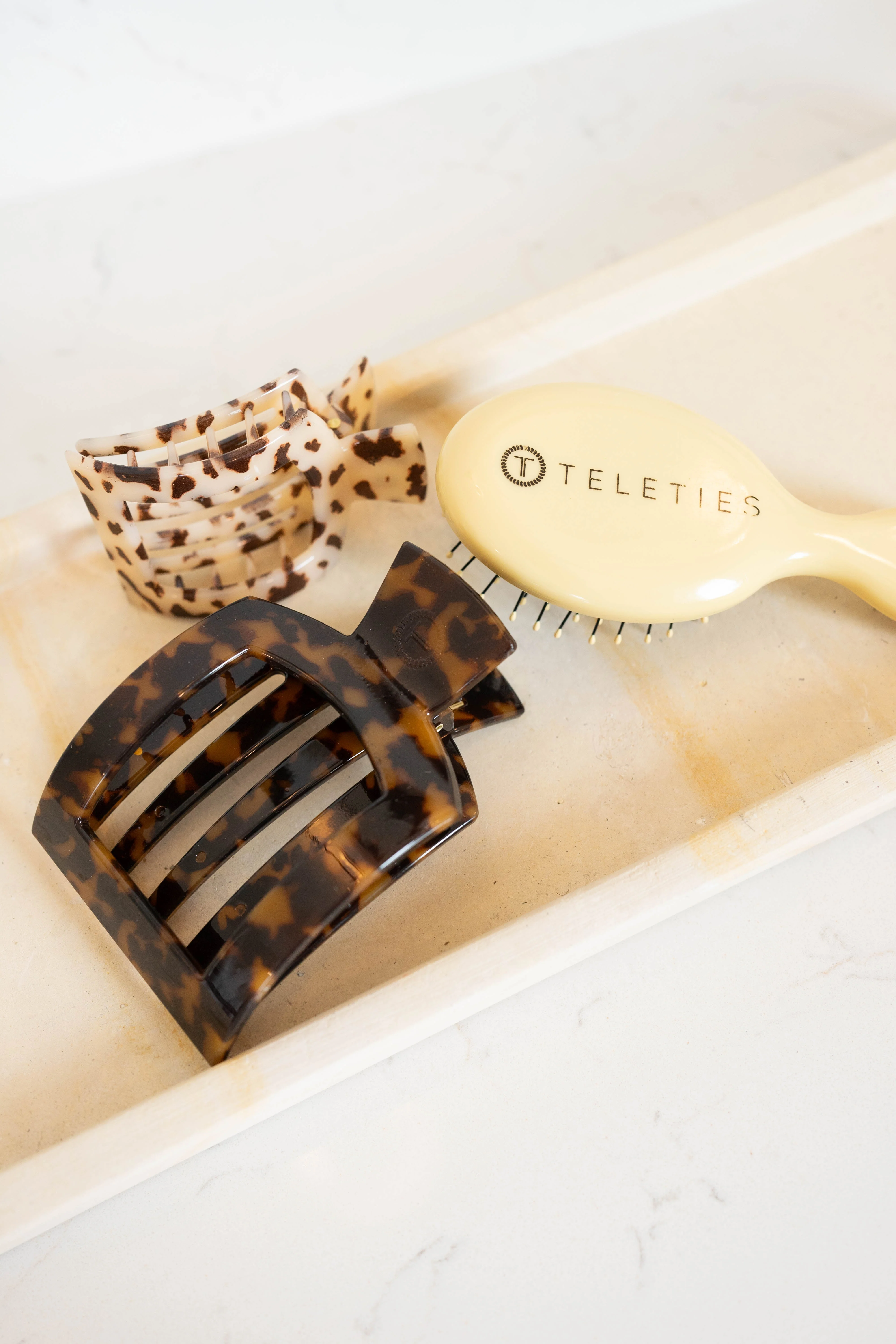 Tortoise Large Flat Square Hair Clip - Image 5