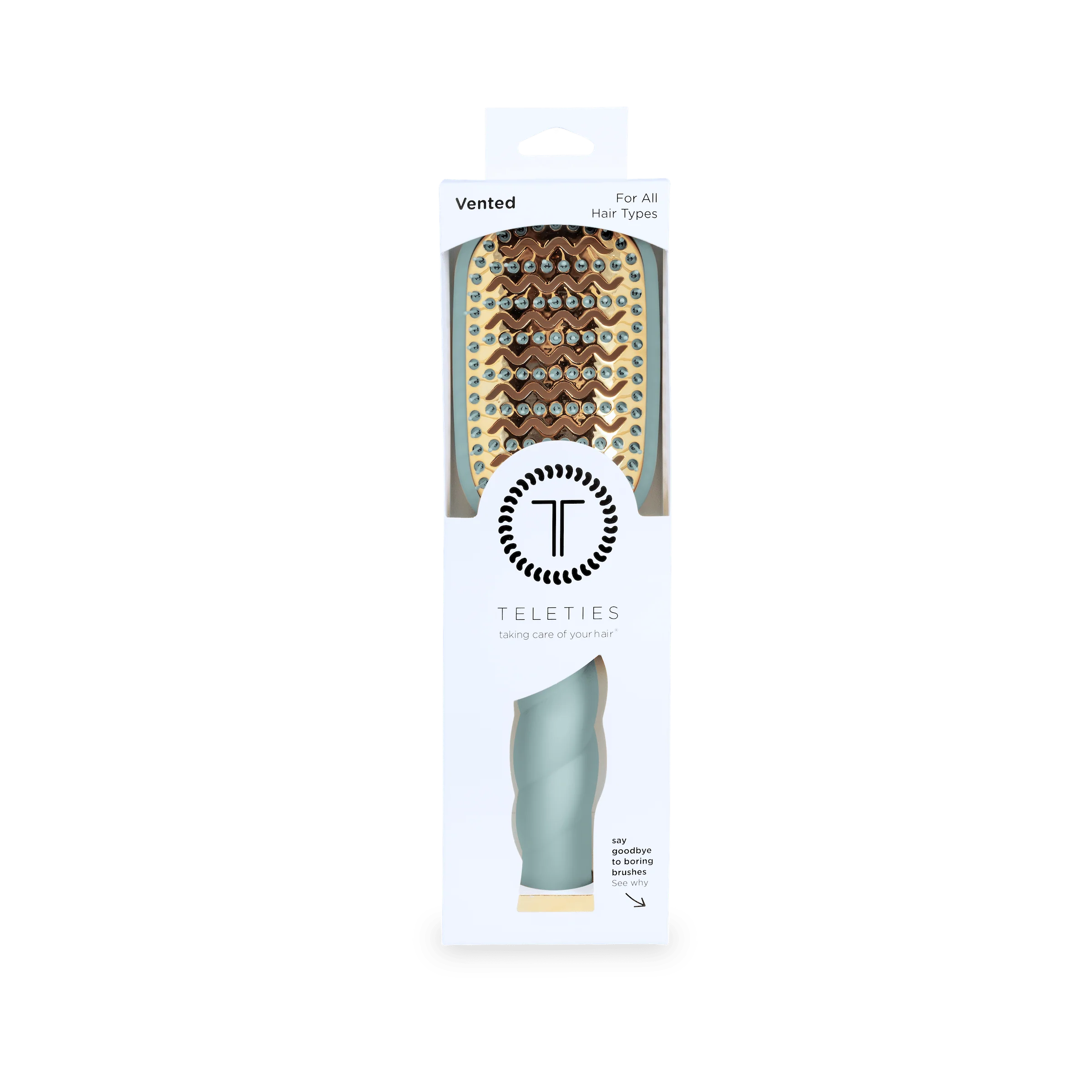 Vented Hair Brush - Blue - Image 9