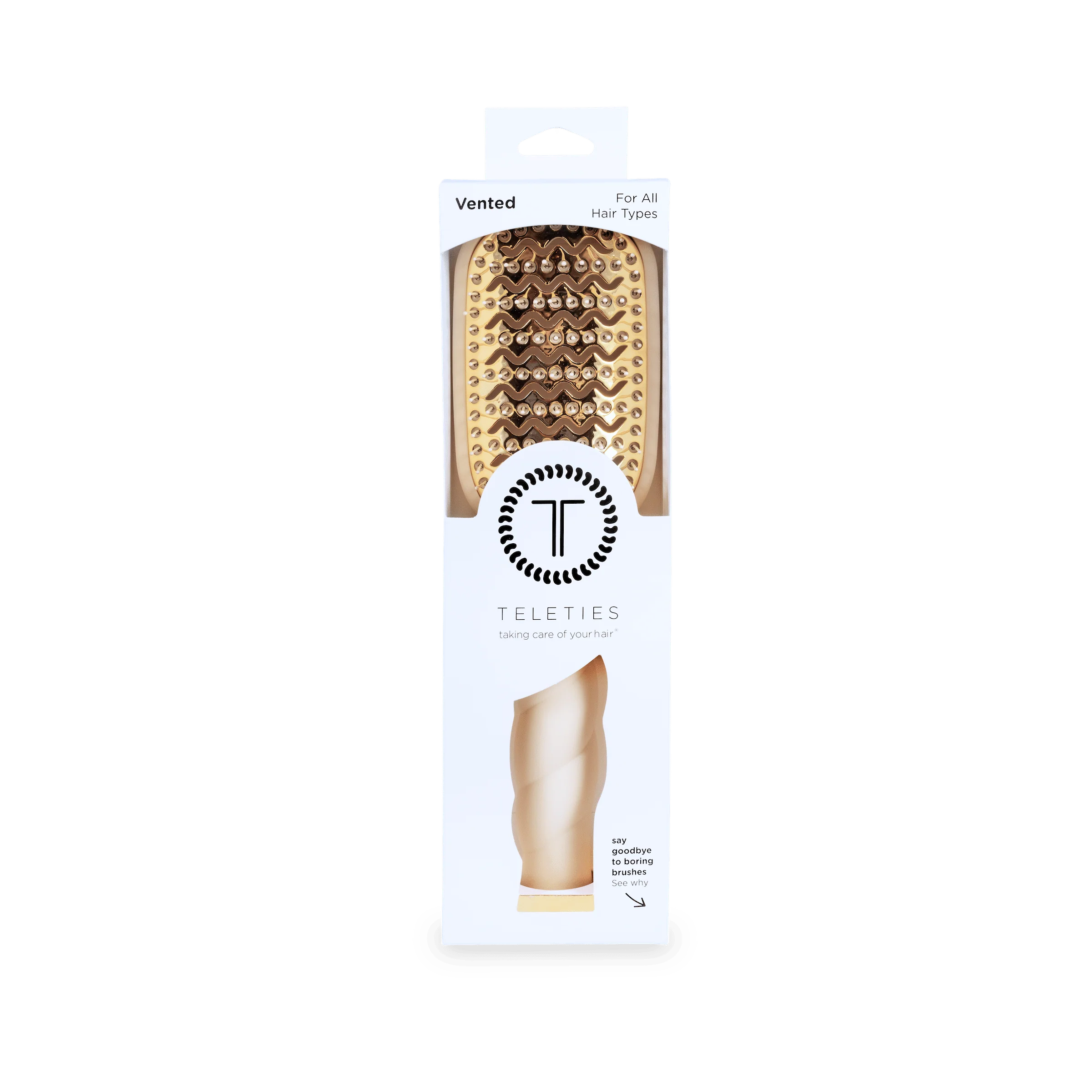 Vented Hair Brush - Tan - Image 11