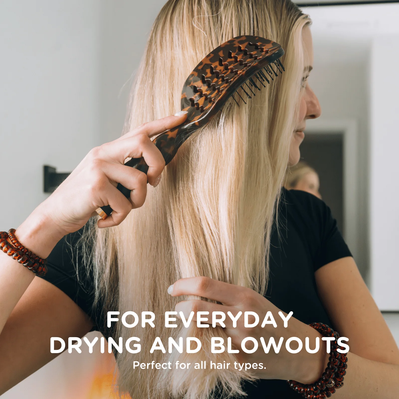 Vented Hair Brush - Tortoise - Image 10