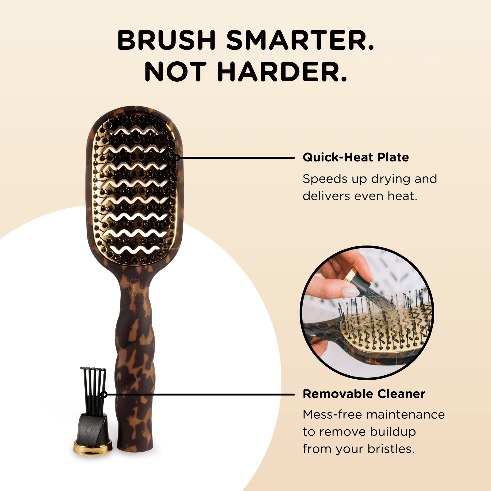 Vented Hair Brush - Tortoise - Image 8