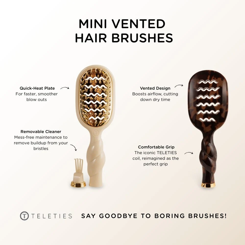 Vented Hair Brush Bundle - Tan - Image 4