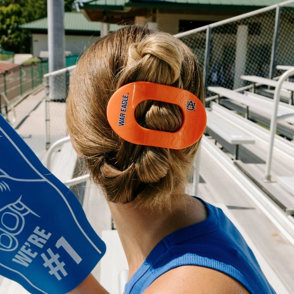War Eagle! Large Flat Round Hair Clip - Image 4